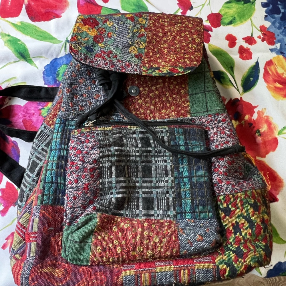EARTHBOUND Colorful Patchwork Travel Bag